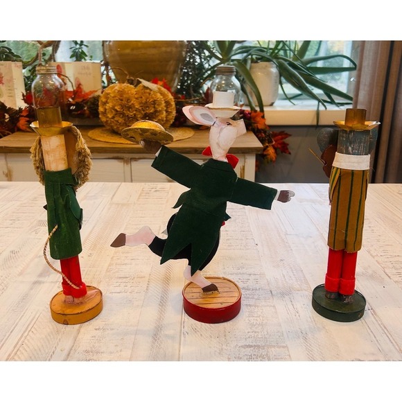 Vintage Whimsical Silvestri Pig Lion Elephant Trio Musicians Vintage‎ Holiday - Picture 6 of 6